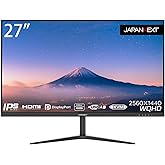 JAPANNEXT 27" WQHD Resolution USB-C LCD Monitor with IPS Panel JN-IPS27WQHDR-C65W HDMI DP USB-C (65W Power Supply) KVM Functi