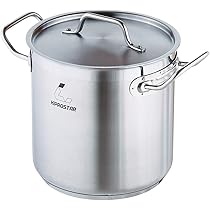 Amazon | IH対応 ステンレス寸胴鍋28cm (蓋付) 満水18L 底面3層構造