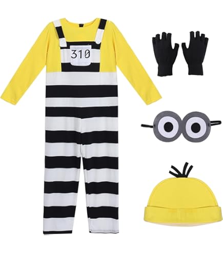 Amazon.co.jp: 囚人 ミニオン コスチューム メンズ 165cm-175cm : ホビー