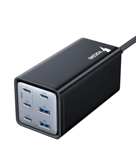 Amazon | GEWUCHARGER 4ポート200W充電器 [USB-C X3&USB-A]全ポートPD3