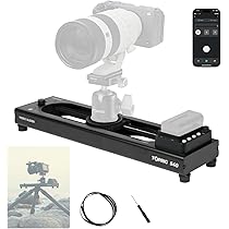 Amazon | Toprig S40 電動カメラスライダー 16インチ/40cm APP/手動