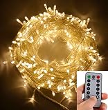 イルミネーションライト　300Led　30.3M　IP65防水　ストリングライト　タイマー機能　8点灯パターン　デコレーションライト　コントローラー付き　明るさ調整可能　結婚式/パーティー/電飾/クリ