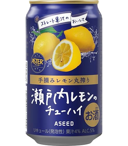 Amazon.co.jp: アスター 瀬戸内レモンのチューハイ 缶 350ml×24本