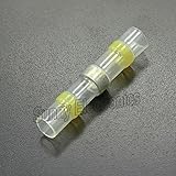 10ピース/ロット黄熱収縮はんだスプライス自動コネクタ端子電気