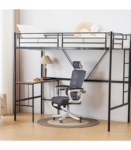 Amazon｜システムベット 宮棚 ロフトベッド シングル 手すり付き階段