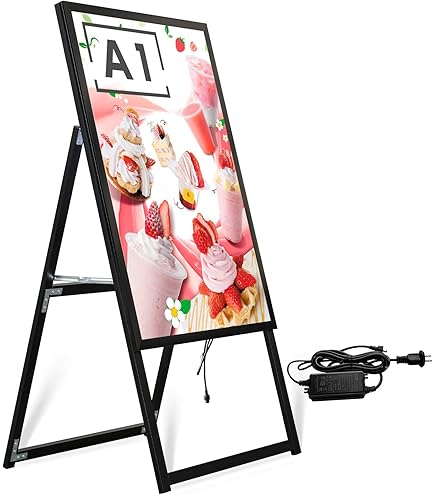 LED看板 両面 A1サイズ アルミ製 パネル A型看板 楽天市場】A型看板 [ A1 ] 両面 ポスター 屋外 A型 スタンド 店舗用