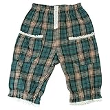 【秋冬物】(日本製) Pample Mousse(パンプルムース) チェックドロワーズ風パンツ 80cm /GR NO.DP-53304