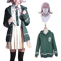 七海千秋　ダンガンロンパ　コスプレ　衣装　フルセット　ウィッグ付き Amazon.co.jp: [milky time] ウィッグ付き 七海千秋 コスプレ