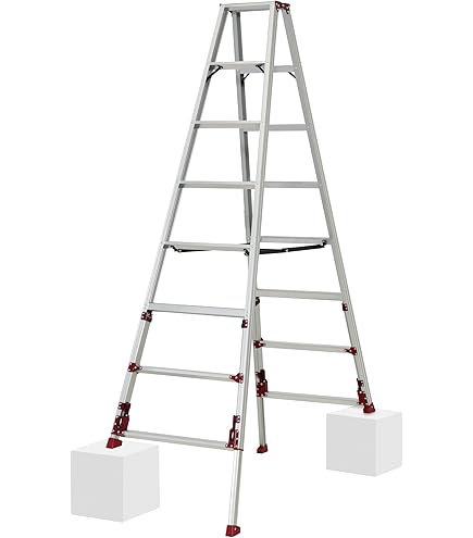Amazon.co.jp: ピカ KS-270A アルミ専用脚立 伸縮脚 9尺(2.40～2.71m