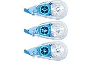 プラス 修正テープ ホワイパープチ 5mm WH-815-3P ブルー 3個パック 49-245