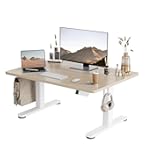 Amazon | Claiks 昇降デスク 電動 一枚板 幅100cm*奥行き60cm