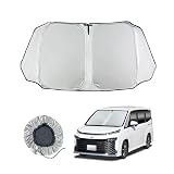 セイワ(SEIWA) サンシェード 車種専用 トヨタ・ヴォクシー/ノア(90系/90W 95W型)専用 IMP381 ポップアップ 折り畳み フロント用 UVカット Aピラー 小窓 専用設計 チタン銀コーティング 紫外線カット& 遮光率100% 遮熱率58% カー用品 車中泊 災害対策 OEM車対応 スズキ・ランディ90系 【実車装着確認済み】