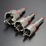 Generic 3Pcs Hole Saw Cutter Carbide Tip Steel Drill Bits Kit 20/25/30Mm For Metal Woodworking