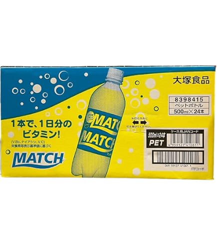 大塚製薬 MATCH マッチ 500ml ペットボトル 飲料 136本 Amazon.co.jp: 大塚食品 MATCH(マッチ) 500mlペットボトル×24本入