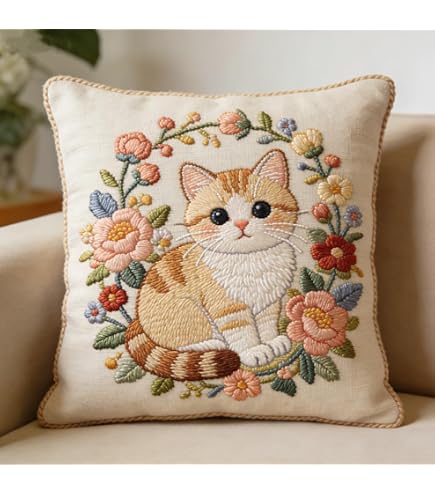 Amazon | kowaku 刺繍枕カバーキット クッションカバー 半完成品