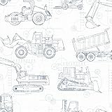 York Wallcoverings ks2350 Cool Kids Construction Blueprint壁紙、 KS2350 1