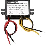 Hilitand DC-DCコンバーター 12V / 24V から 5V 5A 25W 降圧コンバータ GYVRM-K240505