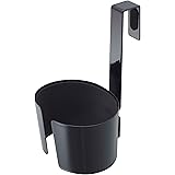 山崎実業(Yamazaki) ドライヤーホルダー ブラック 約W10×D12×H15cm ボーテス ドライヤー収納 コードもすっきり収納 7582
