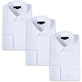 (ダブルスタンダード) 長袖 形態安定 3枚セット ワイシャツ ドレスシャツ メンズ 白定番 レギュラーカラー ビジネス 冠婚葬祭