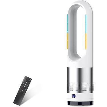 Yo♥️扇風機 羽根無 タワーファン 8段階 省エネスリム タワー型 Amazon.co.jp: 扇風機 タワーファン【冷暖両用＆羽根なし