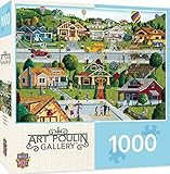 Masterpiecesパズル会社HometownギャラリーBungalowvilleパズル (1000 Piece)、マルチカラー、19.25 " X 26.75 "