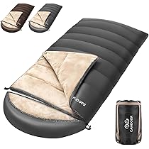 Amazon.co.jp: CAMDOOR 寝袋 冬用【取り外せる帽子&2個連結可