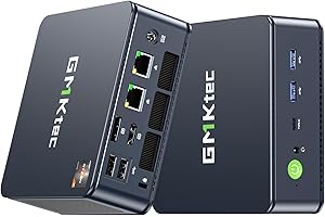 GMKtec ミニPC AMD Ryzen 7 5825U 【7430Uより速い】(8C/16T 最大 4.50GHz) mini pc 16GB SSD 512GB Windows 11 Pro 3画面 2.5Gbps LAN WiFi6 Blue