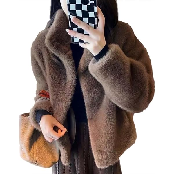 Amazon | [Ksila]ファージャケット レディース モコモコ ファーコート