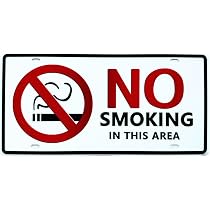 Amazon | VIEAURA 禁煙プレート NO SMOKING アメリカン ブリキ 看板