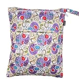 Damero Cute Travel Baby Wet and Dry Cloth Diaper Organizer Bag (Medium, Sweet Heart) by Damero