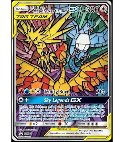Amazon.co.jp: Moltres & Zapdos & Articuno Tag Team GX - 44/68