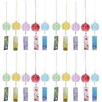 Amazon.co.jp: FRCOLOR 風鈴 江戸風鈴 ガラス 20個セット ふう