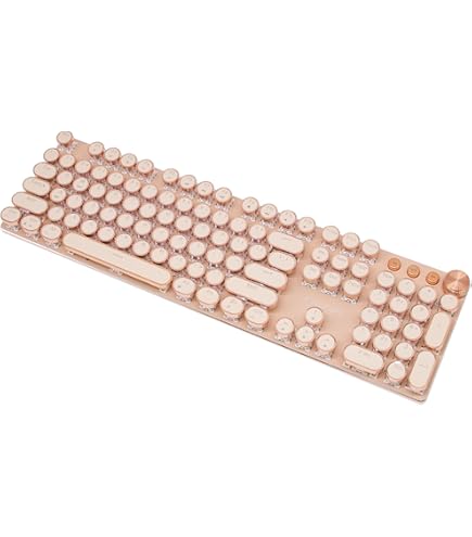 QWERKYWRITER ゴールド　タイプライターキーボード　ストア限定 Amazon.co.jp: タイプライター型 レトロ メカニカルキーボード