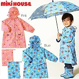 ミキハウス (mikihouse) プッチー&うさこ総柄レインコート (M(90-100), ピンク)