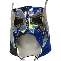 ルチャリブレマスク 黒と金 角付き ルチャリブレ マスク レプリカ セミプロ 試合用 覆面 プロレス