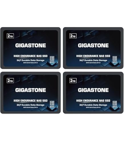 Amazon | 【NAS SSD 御勧め】GIGASTONE SSD 4TB NAS SSD (4パック) 3D