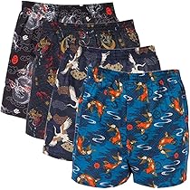 Amazon | [Y's factory] 和柄 トランクス メンズ 下着 2枚 3枚 4