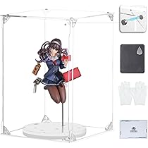 Amazon.co.jp: COOLTAKU フィギュアケース アクリル UVカット 白い台座