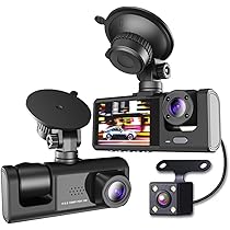 Amazon.co.jp: DWCQRTM ドライブレコーダー 3カメラ 360度 小型
