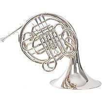 フレンチホルン 4バルブ ニッケルメッキ仕上げ　訳あり フレンチホルン 4バルブ ニッケルメッキ仕上げ 訳あり フレンチ