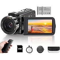 【美品】4K Ultra HD ビデオカメラ 8000万画素 Amazon | ビデオカメラ4K動画8000万画像数YouTubeカメラ ウェブ