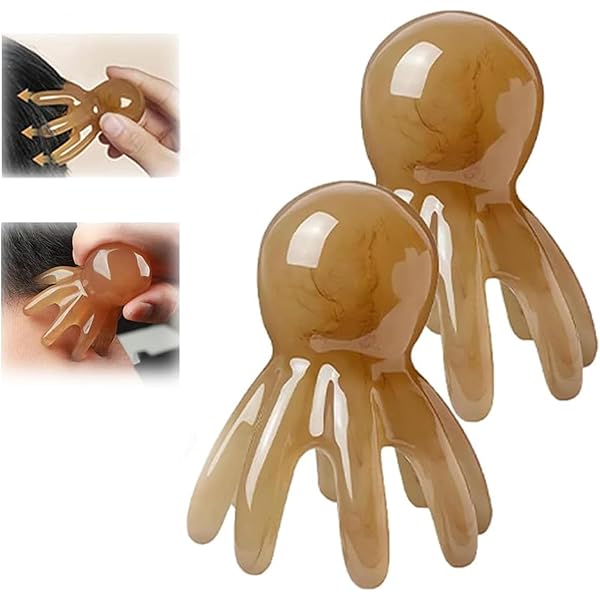 Amazon.co.jp: 頭皮マッサージ タコ 2個入り 6爪 ヘッドスパ