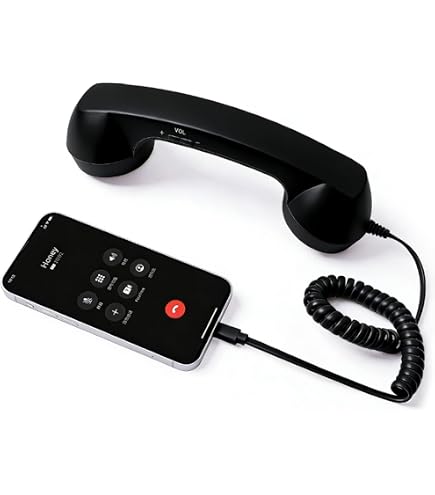 Amazon.co.jp: [COVANK]ハンズフリー Type-C接続 レトロ受話器 携帯 