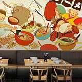 lhdlily漫画壁紙Japanese Restaurant Shop 3d Large壁画ホットポット背景壁紙壁画 LHDLily-561616981-13477
