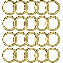Amazon.co.jp: 10個セット 鉄製 二重リング（ブロンズカラー