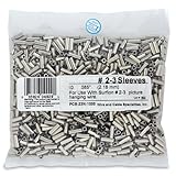 Surflon Size 2-3 - 1000-Piece Picture Wire Crimping Sleeves, Bright by Wire & Cable Specialties