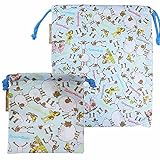 ひつじのショーン 巾着袋 2点セット コップ袋 エプロン袋 体操服 NHK fo-k-2376a サックス