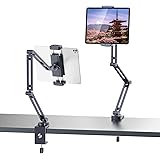 Ulanzi LS31 タブレットスタンド タブレット アーム スタンド iPad用スタンド スマホ スタンド 1/4 3/8ネジ付き 折り畳み式 ipad アーム 横/縱き 卓上スタンド ipad スタンド アーム 角度調整 アルミ製クランプ式 5