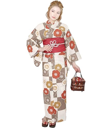 Amazon.co.jp: 浴衣 大きめサイズ 3L 牡丹 くすみ 裄長め 浴衣単品