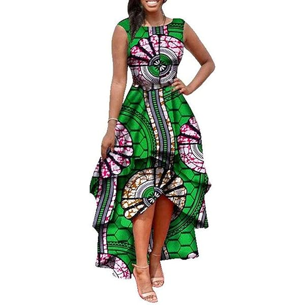 African Dresses For Women Dashiki New FashionHanging Neck Type